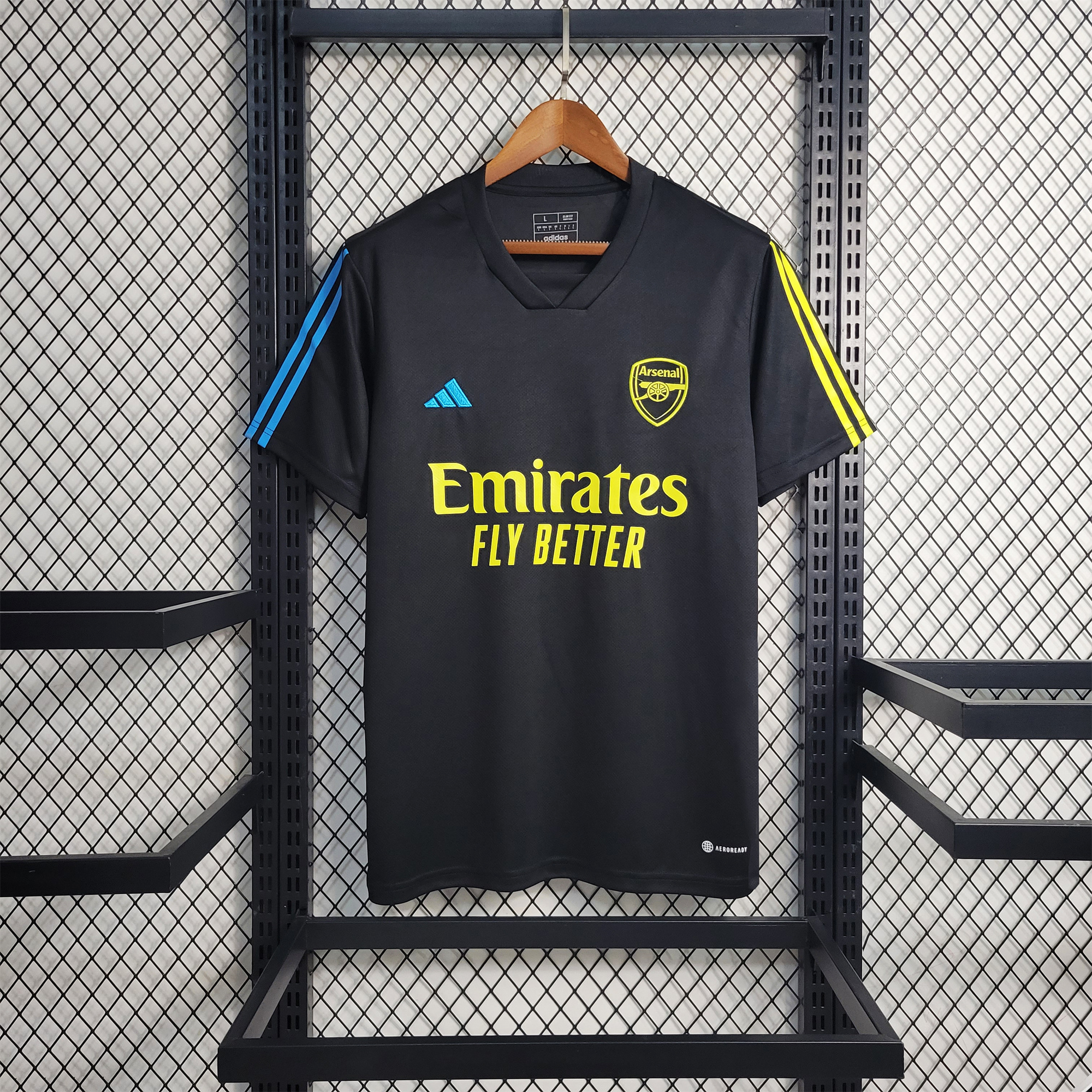 Arsenal Black 23/24 Training Shirt - Fans Version